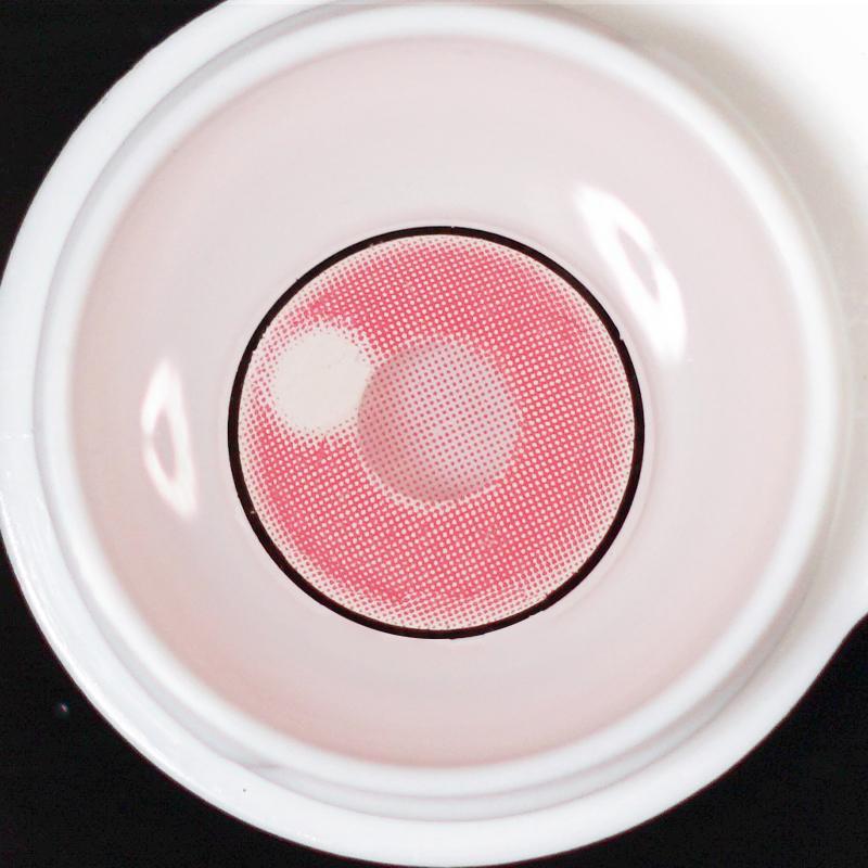 [US Warehouse] Cloud Rim Pink Cosplay Contact Lenses | 1 Year