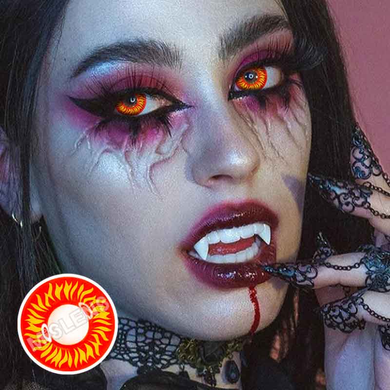 Blood Streak WOLF Cosplay Contact Lenses | 1 Year