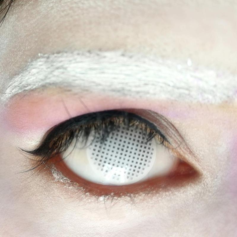 [US Warehouse] White Mesh Cosplay Contact Lenses | 1 Year