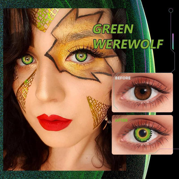 Green Werewolf Cosplay Contact Lenses | 1 Year