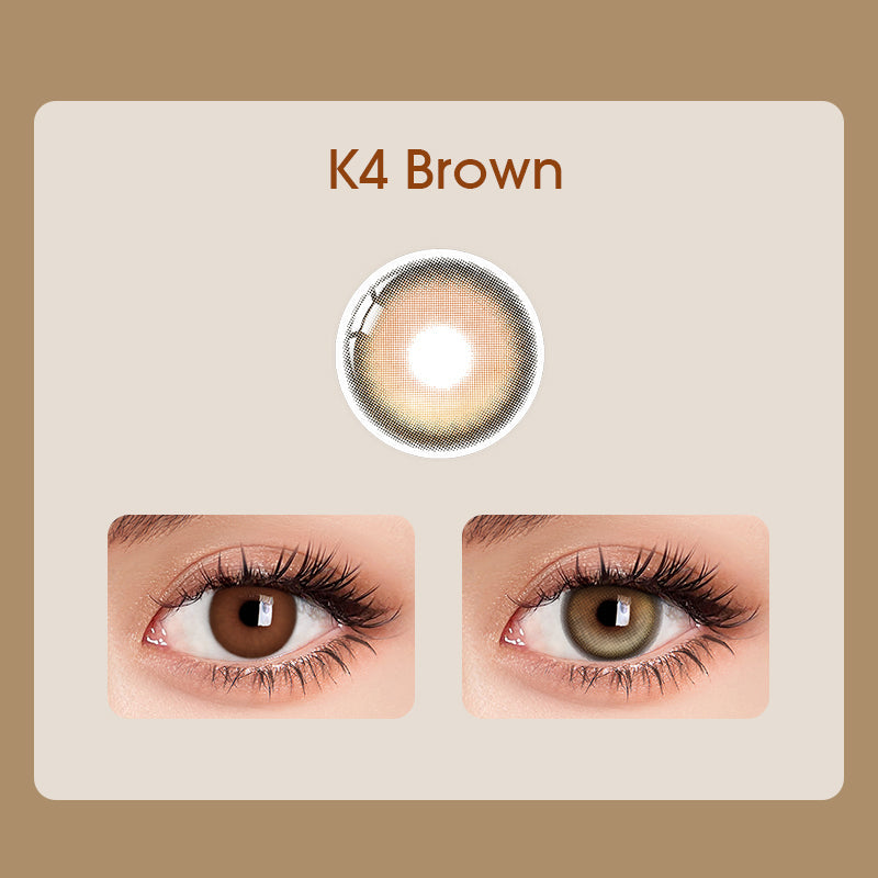 [New] K4 Brown Colored Contact Lenses