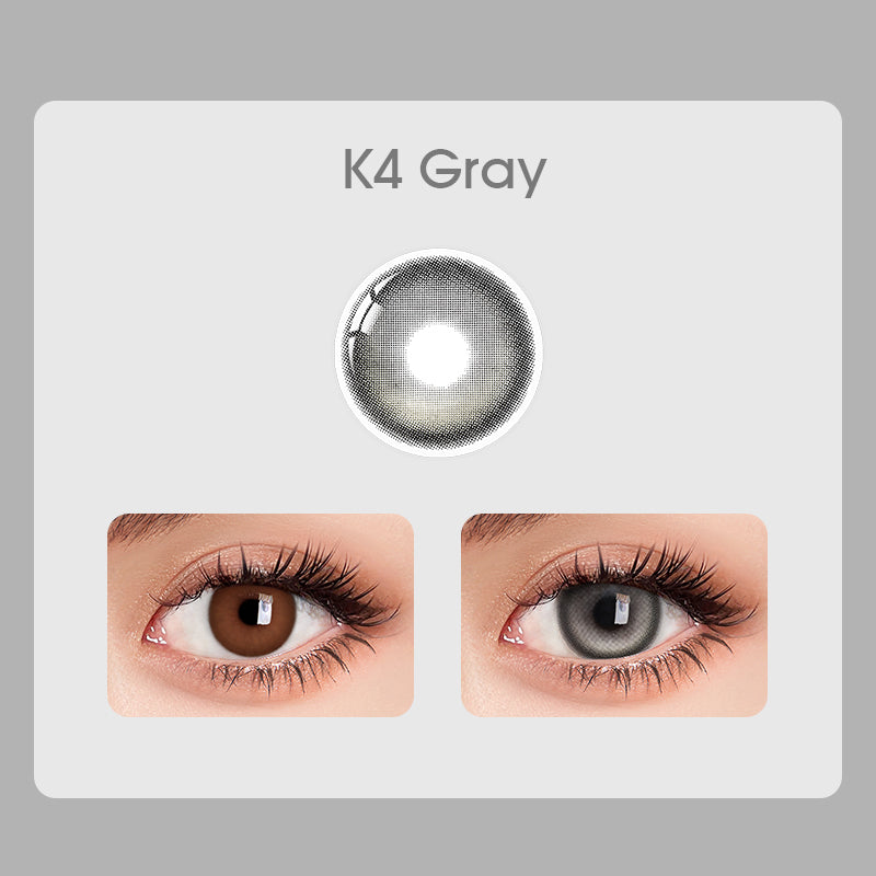 [New] K4 Grey Colored Contact Lenses