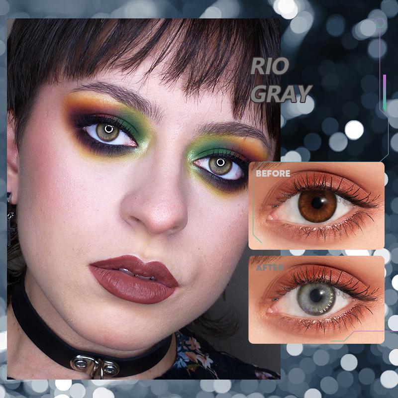 [US Warehouse] Rio Gray Cosplay Contact Lenses | 1 Year