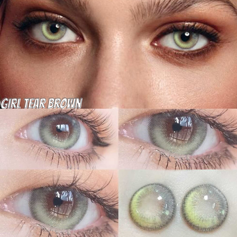 [New]  Girl Tears Blue Contact Lenses | 1 Year