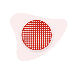 Red Mesh Halloween Contact Lenses