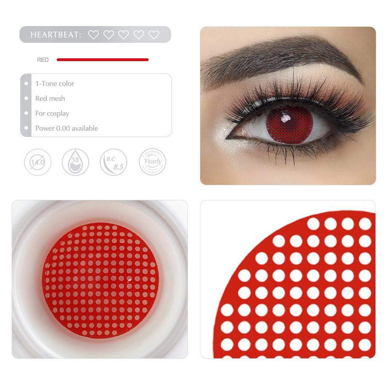 Unique selling points of the Red Mesh Cosplay Contact lenses