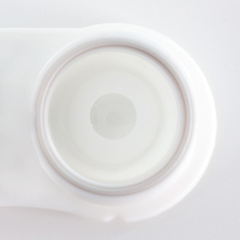 Whiteout crazy contacts lenses in the lens case